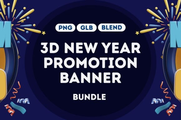 Capturing Holiday Attention with the 3D New Year Sale Banner Bundle