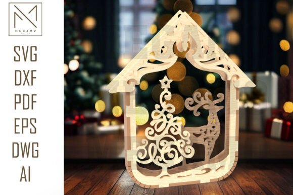 Elevating Holiday Decor with the Reindeer Tree Ornament SVG