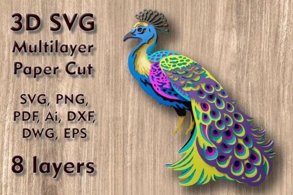 Elevating Spatial Design: The Strategic Value of Peacock 3D SVG Multilayer PaperCut Files in Modern Decor