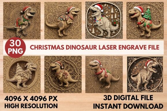 Mastering the 3D Christmas Dinosaur Laser File for Festive Creations