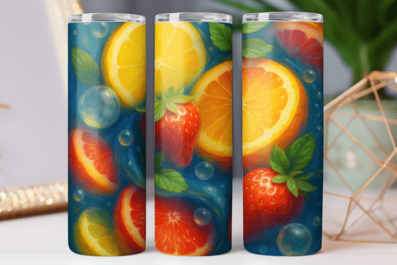 Mastering the Fruit Print 3D Tumbler Wrap 20oz Design for Sublimation Success