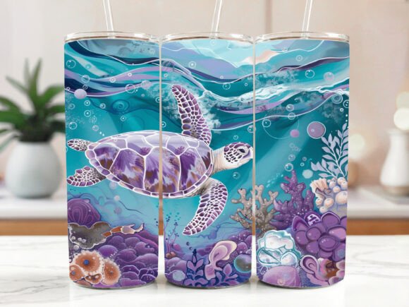 Mastering the Seamless 3D Sea Turtle Design for Professional Tumbler Sublimation