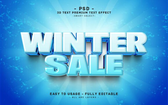 Mastering Winter Sale 3D Text Effect Design for High-Impact Visuals
