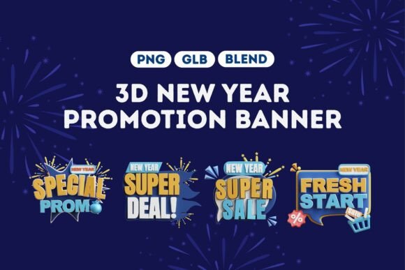 Maximizing Holiday Conversions with 3D New Year Sale Banner Pack 5