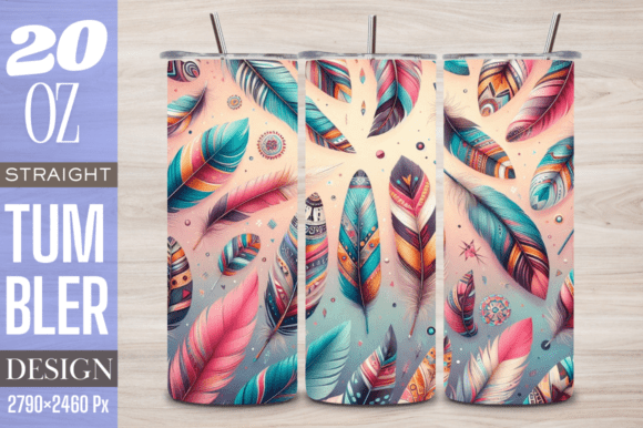 Native Feathers 20 Oz Tumbler Design PNG: A Guide for Sublimation Crafters