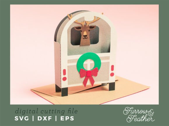 Reindeer Trailer Card - Christmas SVG: A Guide to 3D Holiday Papercraft