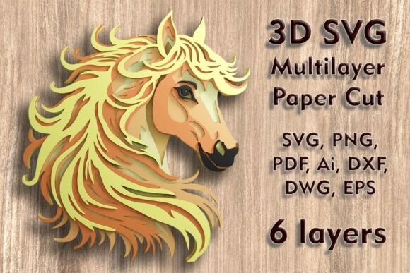 Strategic Depth in Crafting: Leveraging Horse 3D SVG Multilayer PaperCut Files for Professional Results