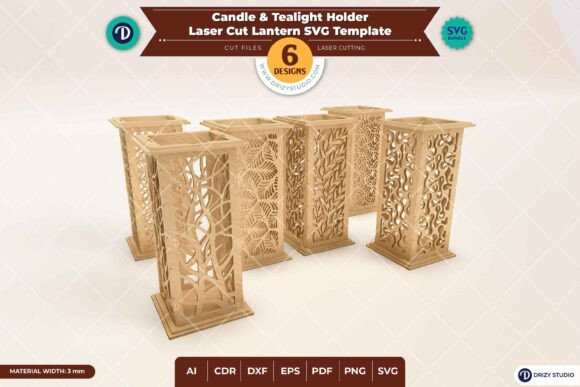 Transforming Digital Designs into Tangible Ambiance: The Rise of Laser-Cut Candle and Tealight Holder Sets
