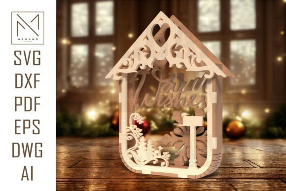 Warm Wishes Ornament SVG: Elevate Your Holiday Crafting with 3D Laser Cut Designs